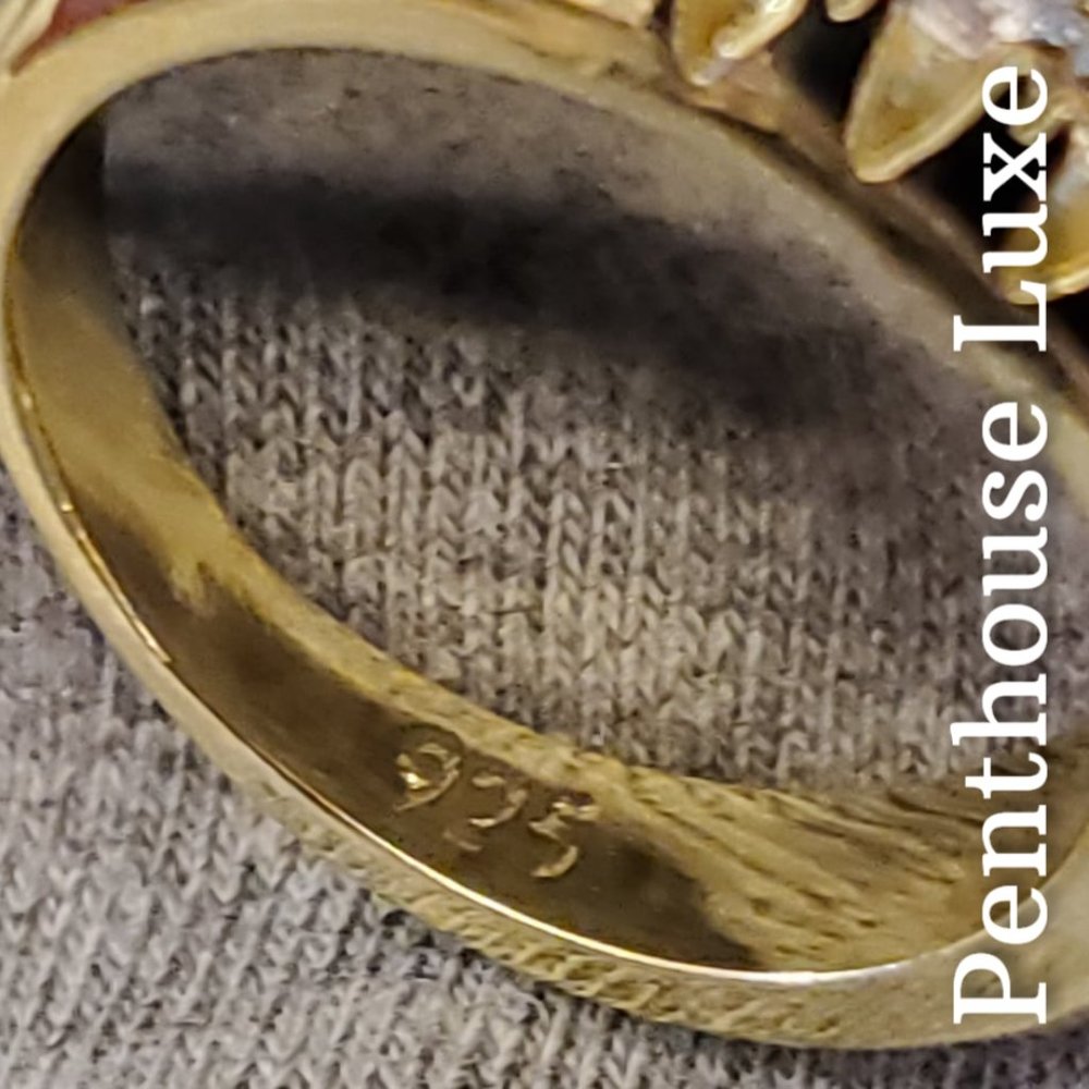 FINAL RESTOCK!! Brilliant Cut Yellow Gold Spine Prong Ring - Picture 4 of 6